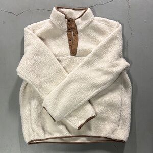 Lands' End Cream Sherpa Fleece